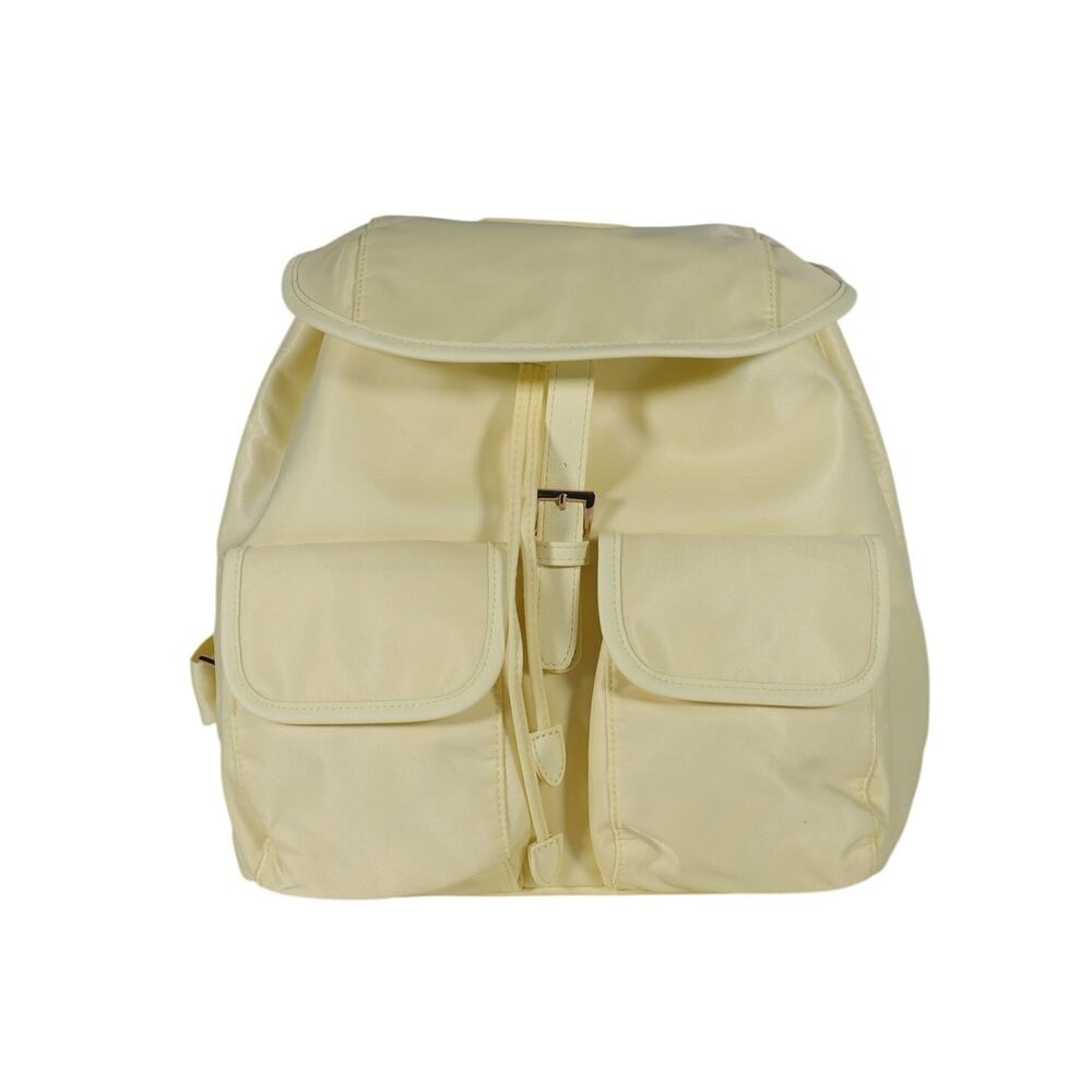 Year of Ours Nylon Drawstring Lightweight Backpack - Butter Yellow - NWT